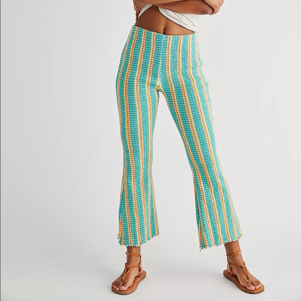 Free People Fine Line Crop Flare Pants